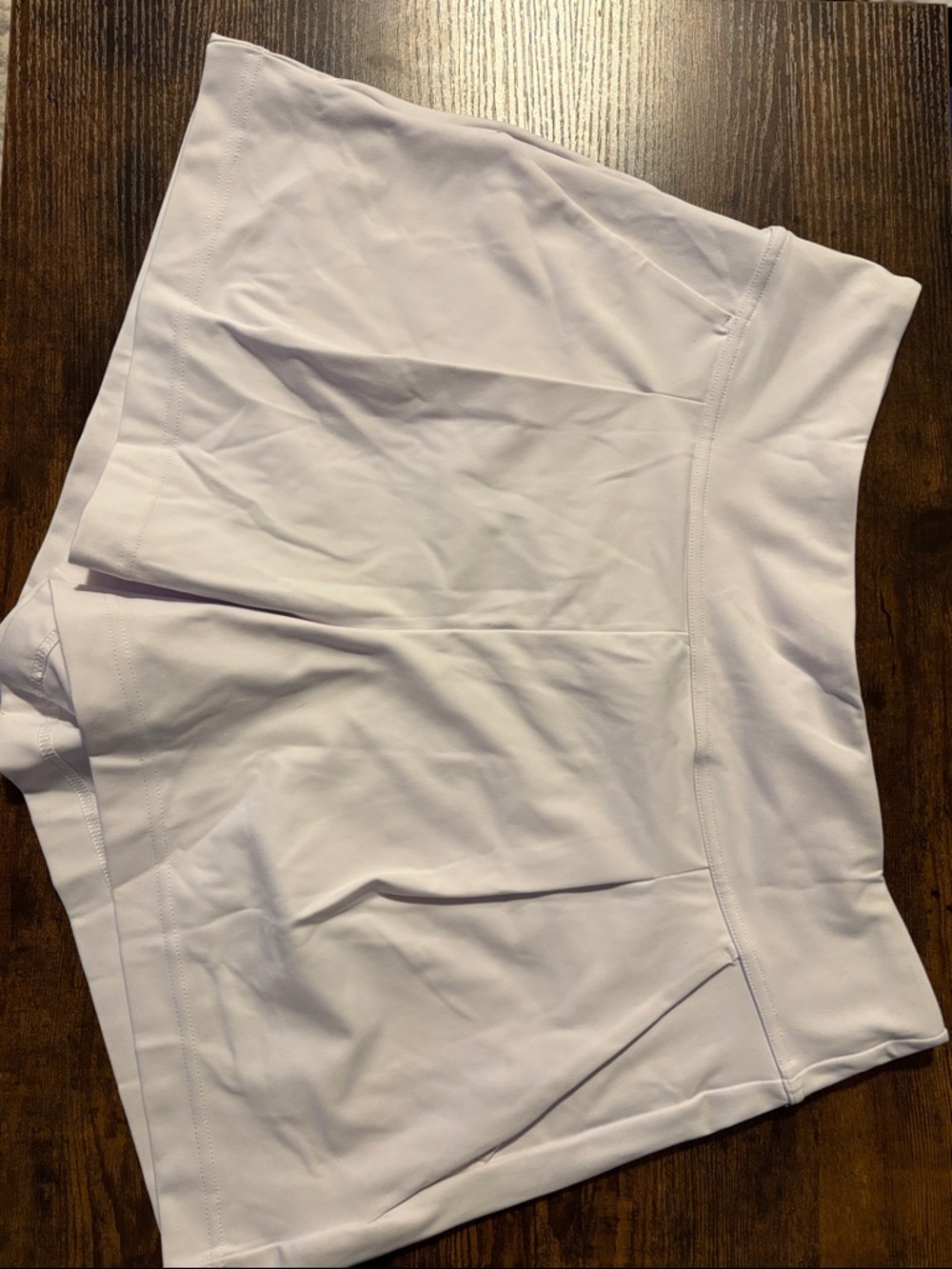 HALARA White Athletic Skort with Built-In Shorts